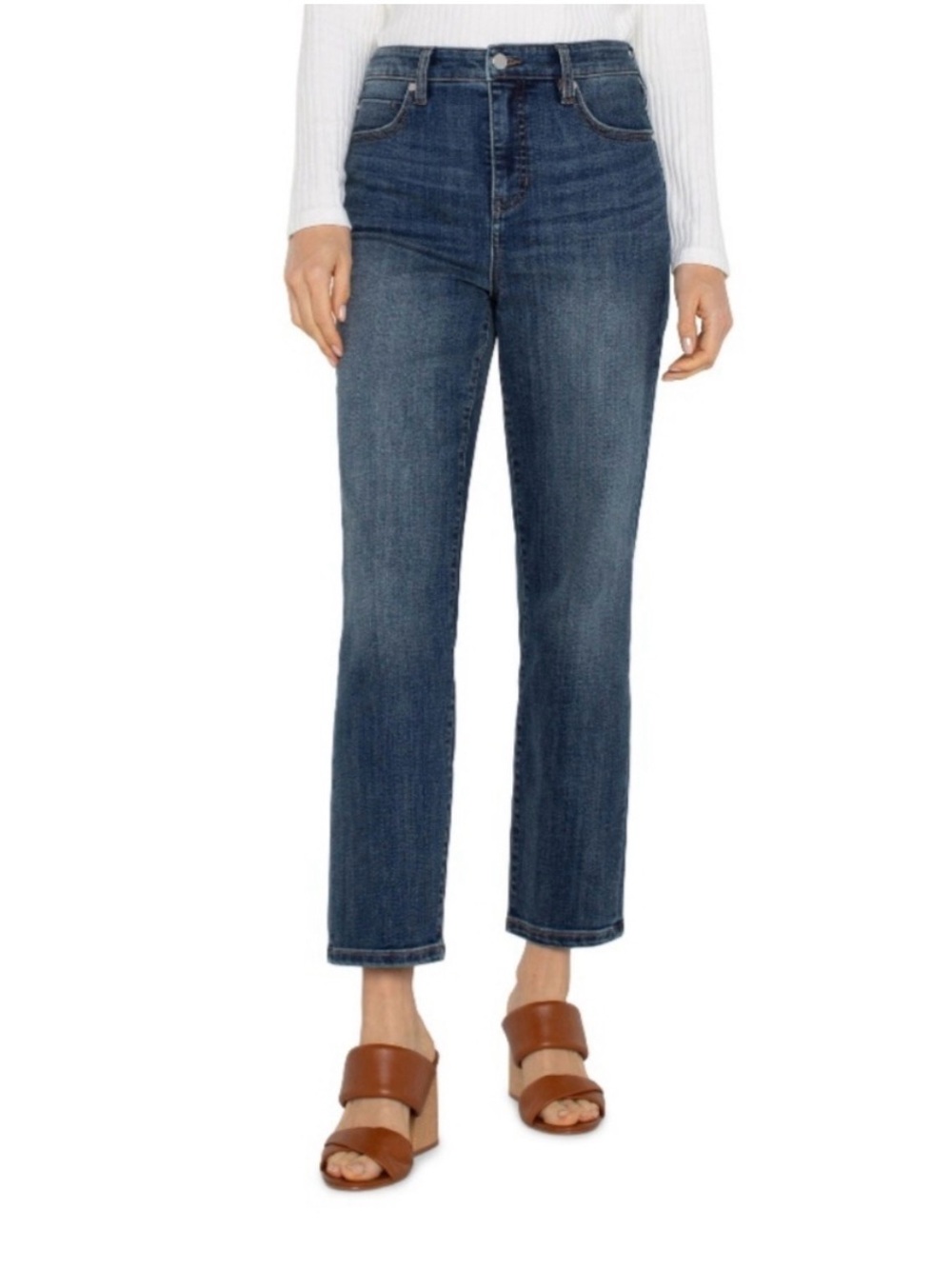Liverpool Los Angeles Liv Hi-Rise Non-Skinny Skinny Jeans Dickenson Wash Size 8/